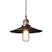 B2ocled Black Pendant Light, Edison Light Bulb American Village Lamps Hanging,Diameter 8.66in Pendant Lighting