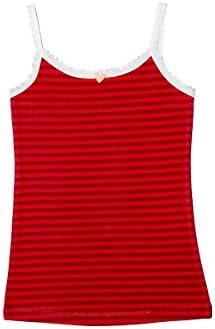 Antebies Girls Cami Undershirt Organic Cotton Tagless Soft Tank Striped sz3/4