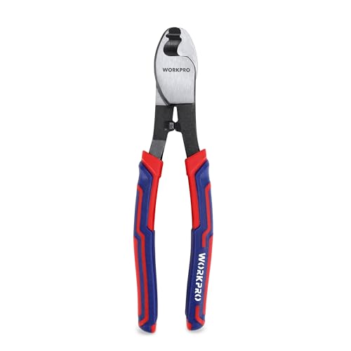 WORKPRO Cable Cutter Pliers 210 mm, Electrician Cutting Pliers Ideal for Cutting Electric, Copper, or Aluminium Cables