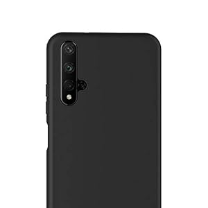 AICEK Compatible con Honor 20 Cover, Silicone Custodia Molle di TPU Sottile Bumper Case Nero - immagine 8