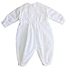 Baby Boys Christening Outfit, Pique Christening Baptism Long Sleeve (9 M) White