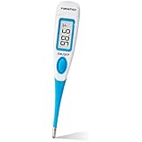 Digital Body Thermometer by Paramed: Top Oral, Rectal &amp; Underarm Temperature Thermometer | Fast Read Waterproof Medical, Suitable for Adults &amp; Kids | Flexible Tip &amp; Auto Shut Off | FDA and CE approved