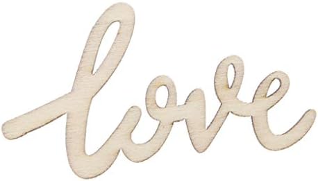 syeytx Wooden Confetti, 15 Pieces Wooden LOVE Decoration Wedding Table Confetti Scatter Vintage Rustic Party for Tables Sofas Couches or Chairs