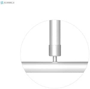 Alu de montaje en techo 120cm extra largas bar edge para cortina de