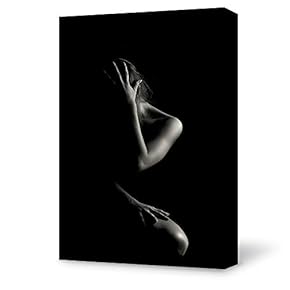 Canvas Wall Art Abstract Model Canvas Painting Wall Poster Decor for Living Room Framed Home Decorations - 12x18 inches