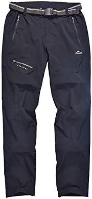 Mens Outdoor Quick Drying UV Protection Pants Breathable Camping Hiking Waterproof Slim Trousers 1123 Black Large