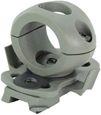 haoYK Quick Release 1" Flashlight Clamp Holder Mount Bracket Tactical Helmet Accessories for MICH FAST Helmet Side Rail