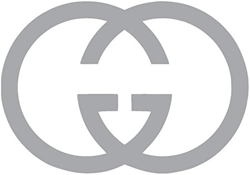 GUCCl Vinyl Sticker Decal (3" x 2.1", Silver)