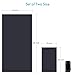 Your Choice Microfiber Travel Beach Towel (60x30 inch) with Face/Hand Towel(24x15 inch) Set. Quick Dry Towel for Camping Gym Swimming Backpacking, Super Absorbent and Ultra Compact (Black)