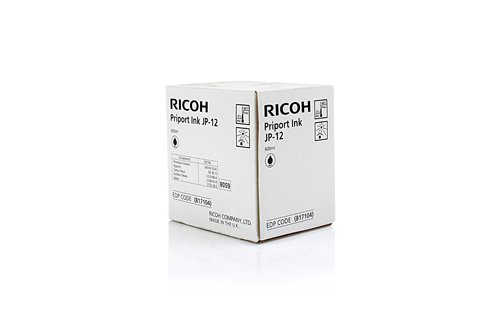 Original ink suitable for Nashuatec CP 308 Ricoh JP12 817104 - premium printer cartridge - black - 600 ml.