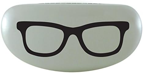 Evolution Eyes Hard Clamshell Sunglass and Eyeglass Frame Print Case, Fits All Frames, Pearl Wayfarer