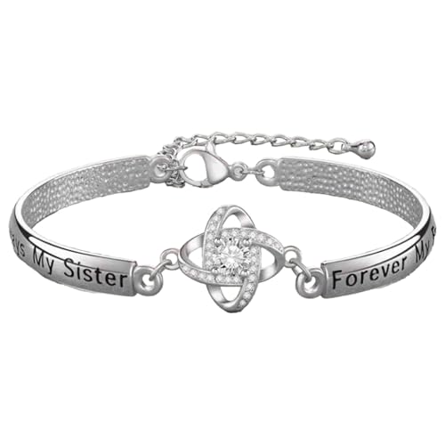 FXHHXFH Bracelets Rubber Compatible with Make EternalHeartBracelet Lettering Bracelet Handpiece Bracelet for Sisters Festival Watch for Leather Strap