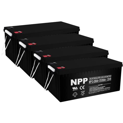 NPP Power NP12200Ah AGM Rechargeable Battery, Deep Cycle Battery UB4D