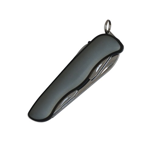 Outdoor Cutlery Multi-function 8-in-1 Swiss Army Pocket Knife Tool, Gray - Thumbnail 2