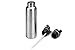 Stainless Steel Water Bottle Vacuum Insulated Water Bottle Double Walled Water Bottle with Dual Lids Straw Lid and Sports Lid with Carabiner
