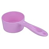 Super Design Sturdy Melamine Food Scoop for Dogs Cats Birds, Measuring Cup, Long Comfortable Handle, Half Cup
