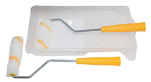 Set of 2, 4 Inch Paint Rollers WITH Paint Tray