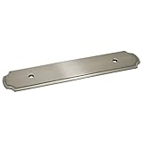 Cosmas® B-112-96SN Satin Nickel Cabinet Hardware Handle Pull Backplate / Back Plate - 3-3/4