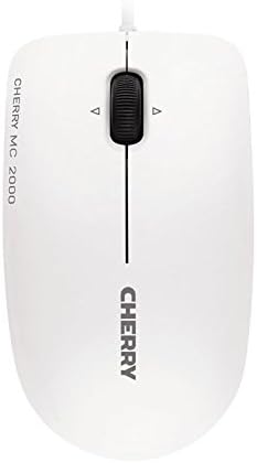CHERRY MC 2000, Wired Mouse in Standard Size, Symmetrical Design for Right and Left-Handers, 3 Buttons, 1600 Dpi, Tilt Wheel