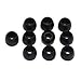 Small Black color Silicone Replacement Ear Buds Tips for Audio-Technica Skullcandy Monster Sony Ultimate Ears Sharp Sennheiser Plantronics TDK Phillips Panasonic Denon Griffin JVC + free Bluecell Cable Tie 5 Pair