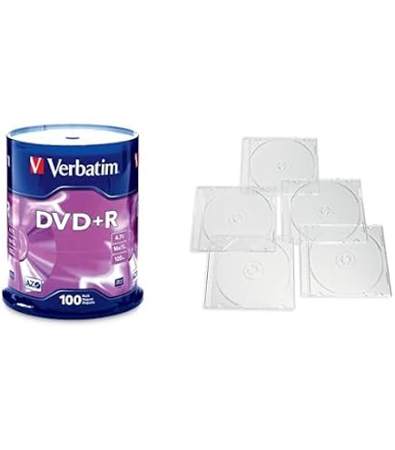 Amazon.com: Verbatim DVD+R AZO Dye 4.7GB 16X 100 Discs Spindle