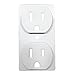 Duplex Outlet Cover (5, White)