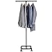 MyGift 5-Foot Industrial Pipe Garment-Hanging Rack