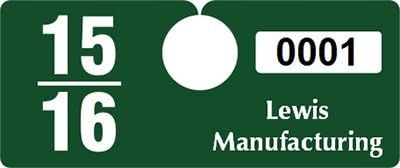 Plastic ToughTags Parking Permits, Plastic Permit Hang Tag, Economy, 50 Tags / Pack, 4.75" x 2"