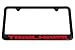 High-End Motorsports Jeep TRAILHAWK License Plate Frame - Satin Black - Engraved Logo - Grand Cherokee - Cherokee - Compass - Renegade (Red)