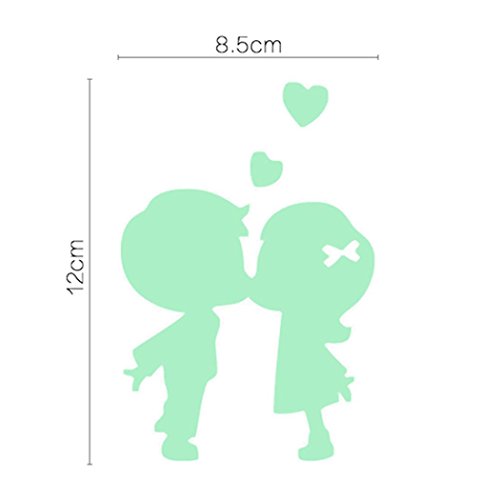 DIY Wall Sticker ,Matoen New Switch Cartoon Light Fluorescent Decoration Your Room Wall Sticker (D)