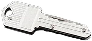 Snowmanna-Outdoor Multi Tools Pocket Folding Knife Tactical Army Rescue Survival Key Ring keychain Knife Mini Peeler(Color: Silver)