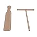 BICB Beechwood Crepe Spreader and Spatula - 2 Piece Set (5.7-inch Spreader and 14-inch Spatula)