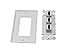 RiteAV - 3 Port HDMI 2.0 Decorative Wall Plate (White)