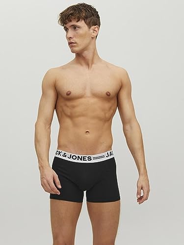 Herren Sense Trunks 3-pack Boxershorts, Schwarz, L EU
