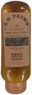 Candy Cane All Natural Raw Body Silk Lotion- 100% ORGANIC Ingredients like Coco Butter, Shea Butter, Vitamin E