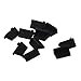 dustproof plug - SODIAL(R) 10 pcs Silicone USB port plug dustproof plug stopper protection cap black