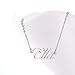 AOLO Stainless Steel Lovely Personalized Word Necklaces, Ella