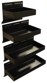 4-Piece Magnetic Tool &amp; Parts Tray Set-Black