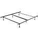 Leggett & Platt Restmore Universal Bed Frame TK45G with Fixed Headboard Brackets and (6) Leg Glides, Twin - King