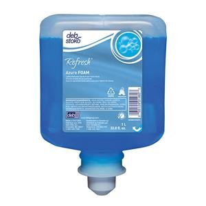 DEB-AZU1L - Deb Refresh Azure FOAM Wash 1000ml Refill, 6/CS