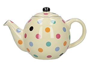 Image of London Pottery 4 Cup Globe Teapot Multicoloured Spots
