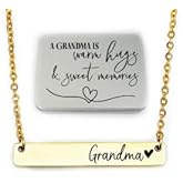 SM Design Gold Necklace with Keepsake Tin – Sentimental Stainless Steel Jewelry Gift for – Meaningful Family Keepsake for Mama or Grandma
