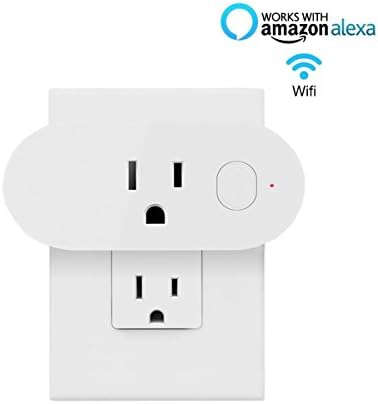 Inchic Mimi Smart Wi-Fi Plug, No Hub Required, Timing Function, Energy Monitoring, Works with Amazon Alexa and Google Assistant, Remote Control Devices from Anywhere(1 pack)