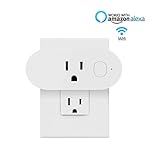 Inchic Mimi Smart Wi-Fi Plug, No Hub Required, Timing Function, Energy Monitoring, Works with Amazon Alexa and Google Assistant, Remote Control Devices from Anywhere(1 pack)