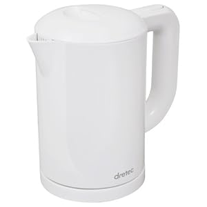 DRETEC (ドリテック) 電気ケトル ラミン ホワイト PO-323WT