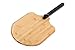 Fiery Chef Bamboo Pizza Peel with Foldable Rubber Handle for Easy Storage, 12 x 14 inch Blade, 22.7 inch Overall, Gourmet Luxury Pizza Paddle for Baking Homemade Pizza Bread