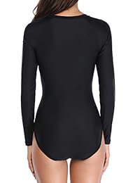 Daci traje de baño de una pieza de manga larga con cremallera UV UPF 50 + protección solar para surf