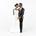 LaHomey Cake Wedding Topper, African American Wedding Anniversary Bride and Groom Resin Cake Topper Figurine