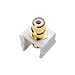 Cable Matters 5-Pack Gold-Plated RCA Keystone Jack Inserts in White