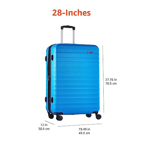Amazon Basics 30Inch Hardside Spinner, Light Blue Pricepulse